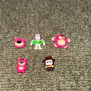5 Pk Toy Story Shoe Charm Jibbitz for Crocs or Shoes for Adults & Children